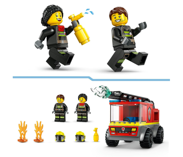 LEGO City 60463 Wóz strażacki z drabiną - 1284122 - zdjęcie 3